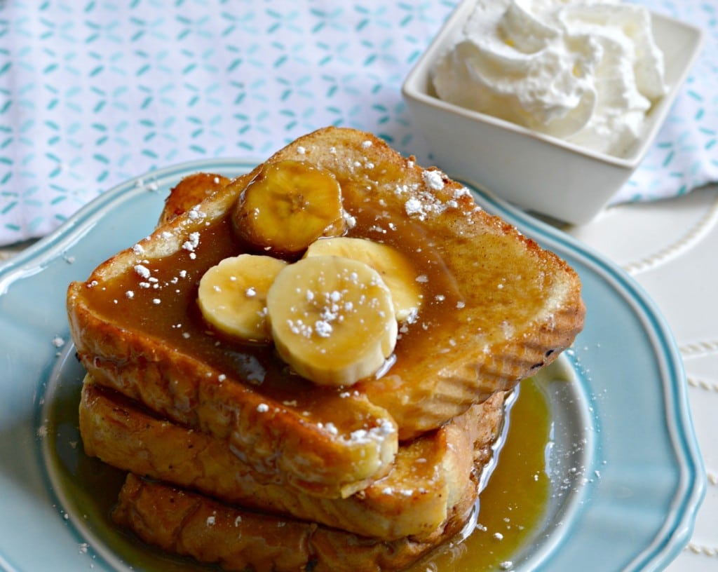 Bananas Foster French Toast - ready to eat