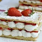 Strawberry and Cream Napoleon Recipe - delicious. easy. elegant.