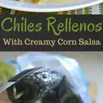 These chiles rellenos are so delicious that you will be coming back for more. The creamy corn salsa adds the perfect amount of creaminess and flavor to make this a must have Mexican dish.