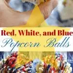 These Red, White, and Blue Popcorn Balls are a perfect addition to any Memorial Day or 4th of July celebration, and so easy to make too!