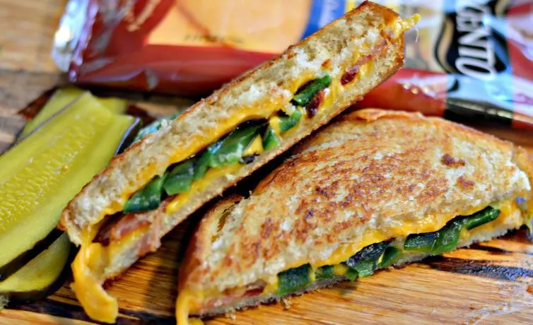 Bacon Poblano and Cheddar Grilled Cheese