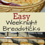 These breadsticks are a perfect side dish for your favorite Italian dish and they are so easy to make - perfect for a weeknight when you are busy!
