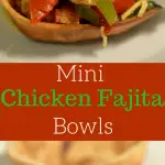These mini chicken fajita bowls are a perfect option for your game day party. They are easy to make and everyone will love them.