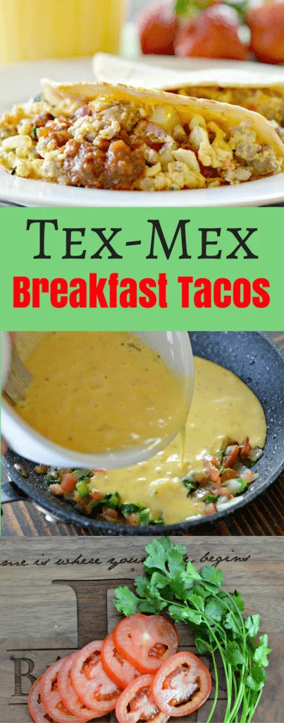 These Tex-Mex breakfast tacos are so easy to make, yet delicious! They are great for breakfast, brunch or anytime!