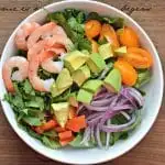 Tropical Cilantro-Lime Shrimp and Avocado Salad