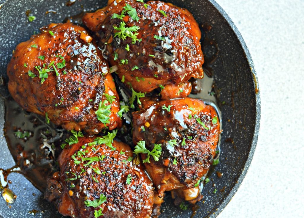 This honey molasses baked chicken recipe is sweet, savory, crispy, and delicious. Even my most picky eater loved it and asked for more. Keep reading to find out how to make it!