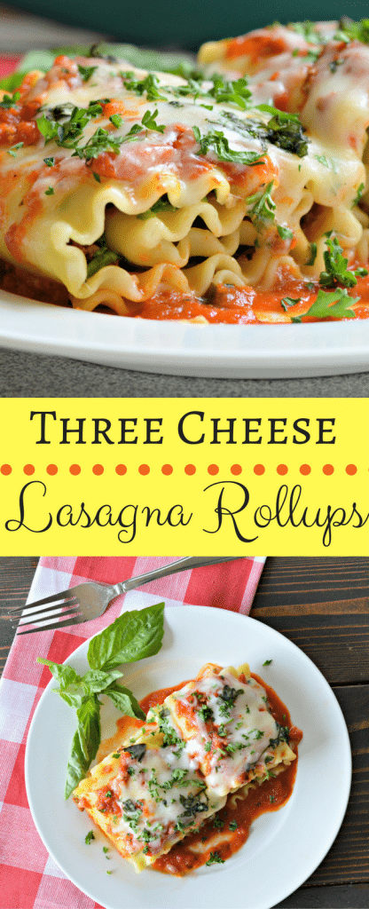 If you are like us and love lasagna in any form, then you should try this recipe for three cheese lasagna rollups. Keep reading to find out how easy it is!