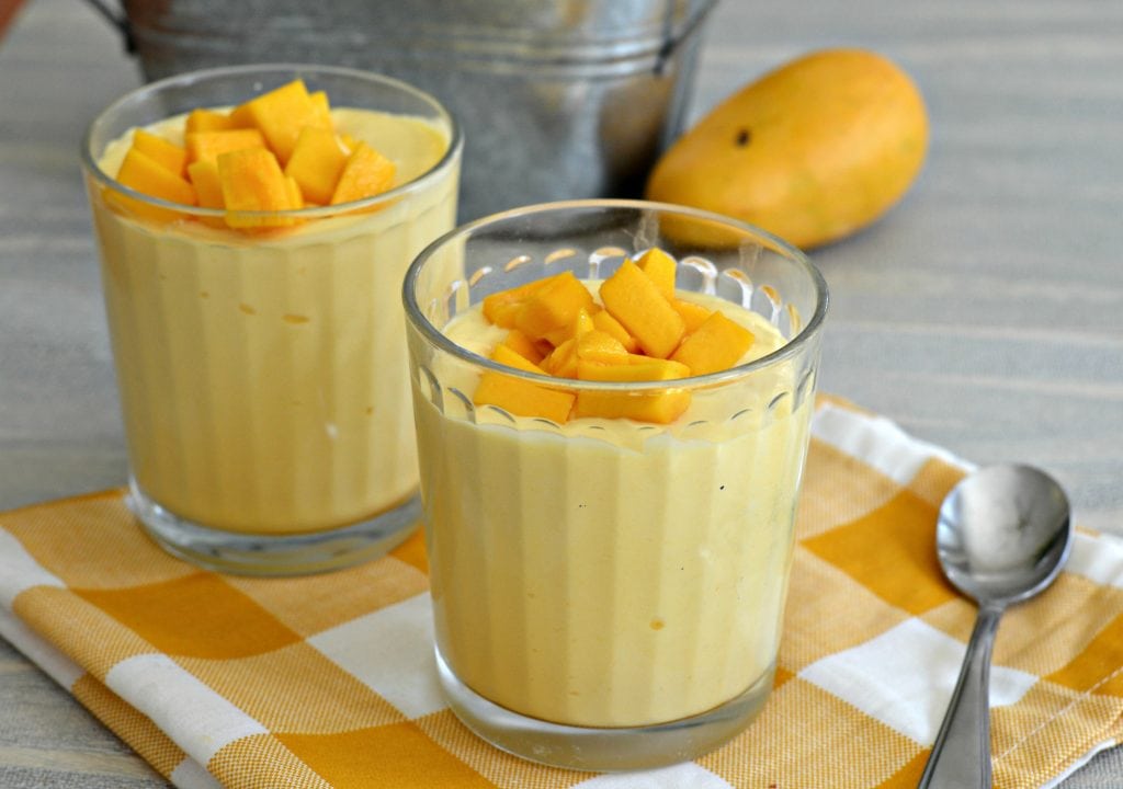 Creamy Mango Mousse is a perfect choice for an after school snack. Full of flavor, creamy, and the perfect amount of sweetness to keep your kids happy. 