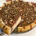 This Easy Turtle Cheesecake Recipe is a perfect option for the holidays, and you can make it so easily with the new Cheesecake Factory at Home™Cheesecake Mixes.
