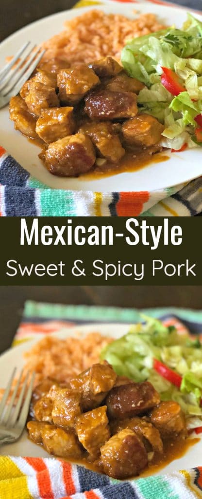 This Mexican-Style Sweet and Spicy Pork combines spice from chipotle peppers, with the sweet from "piloncillo" to create an explosion of flavors in your mouth.