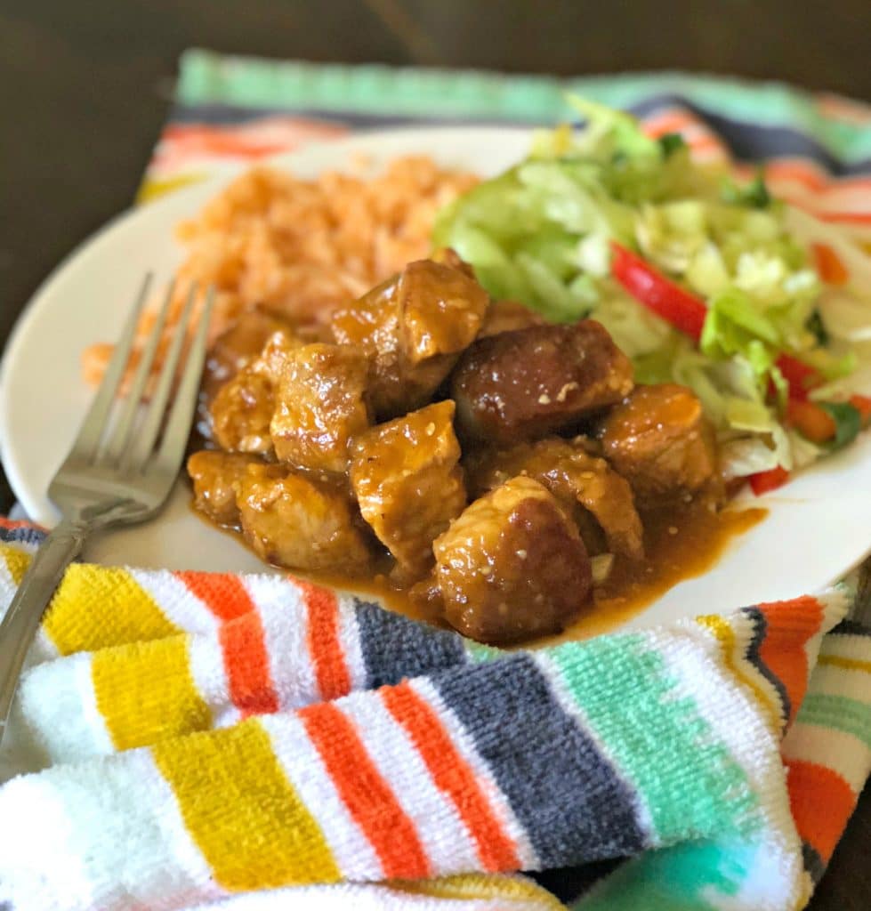 This Mexican-Style Sweet and Spicy Pork combines spice from chipotle peppers, with the sweet from "piloncillo" to create an explosion of flavors in your mouth.