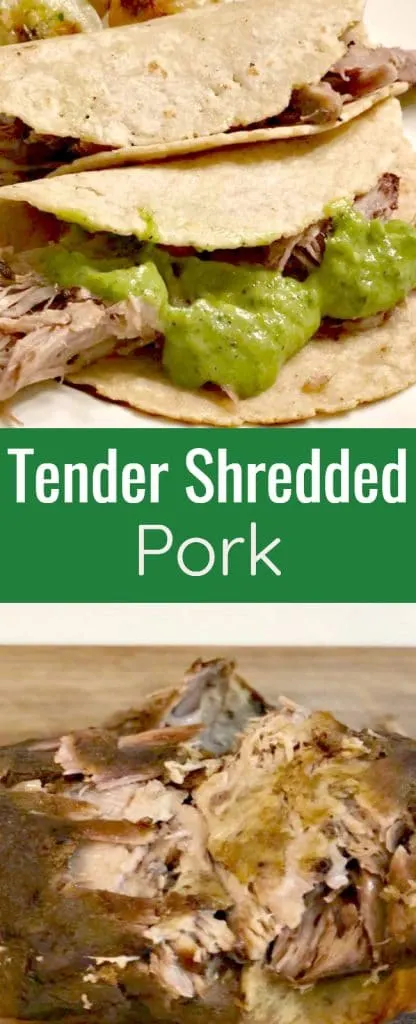 Tender Shredded Pork for Tacos and Burritos is a must-have during the holiday season because it is perfect to feed a crowd.
