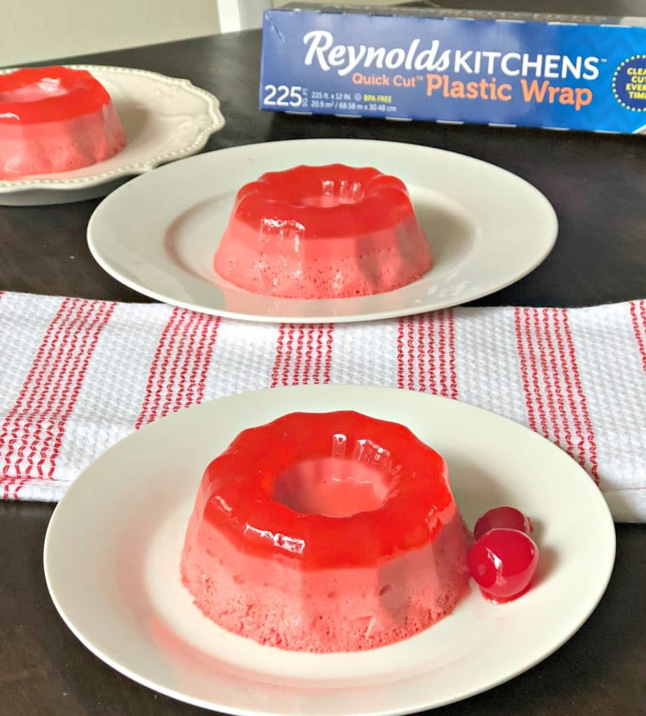 This Gelatina de Leche, or Mexican Milk jello, recipe is sure to be a hit at your next party. It is super easy to make, especially with the help of Reynolds KITCHENS™ Quick Cut™ Plastic Wrap