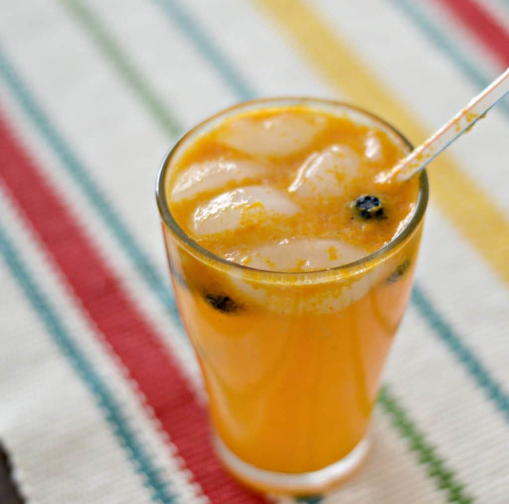 This Passion Fruit Mocktail Recipe is a perfect option for people that don't drink alcohol, and will be a hit at your BBQ this Spring. 