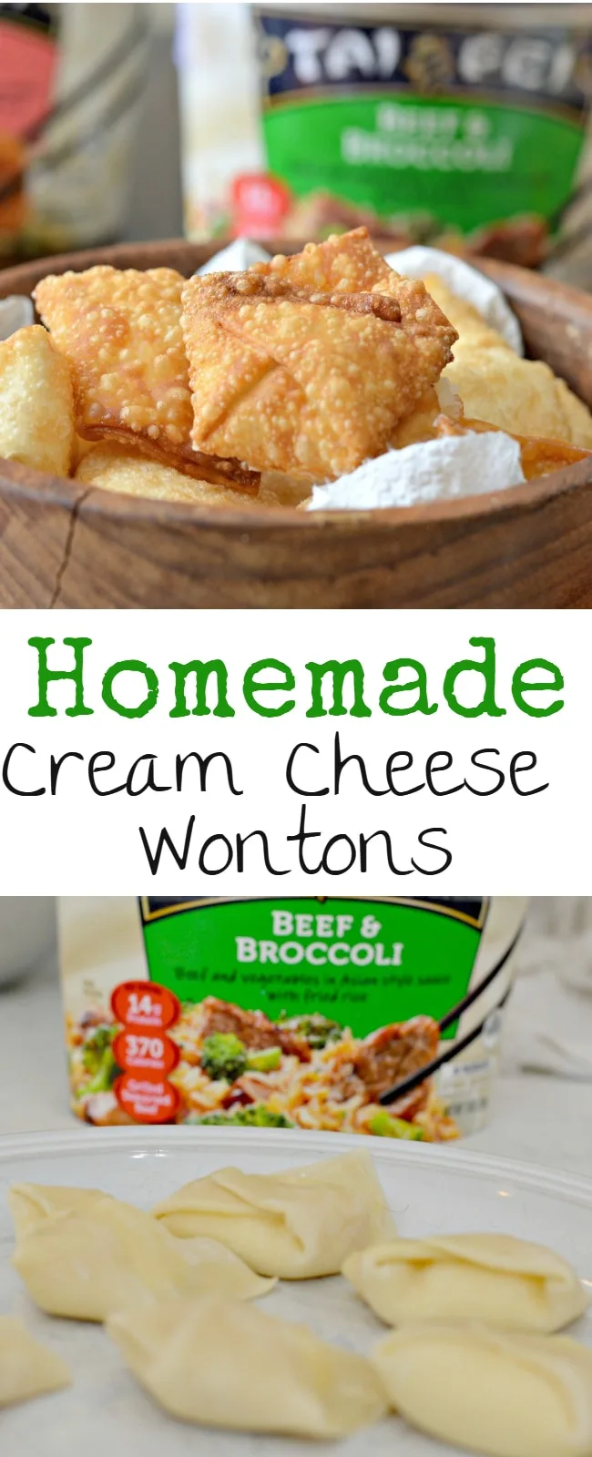 These Homemade Cream Cheese Wontons are easy to make and are perfect when you are in a hurry. 
