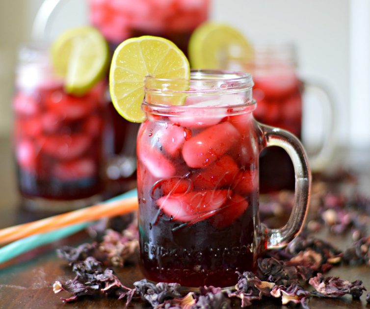 Hibiscus tea, also known as 