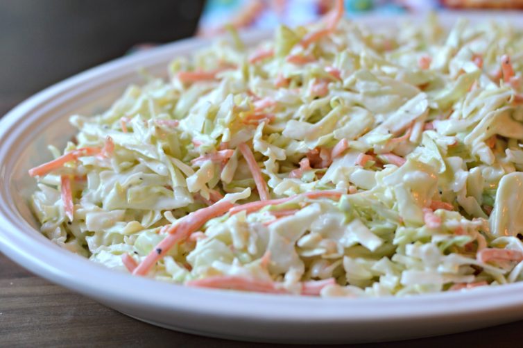 Coleslaw as a side dish