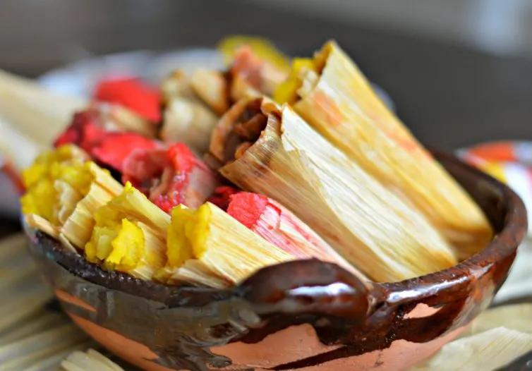 sweet tamales in a bowl