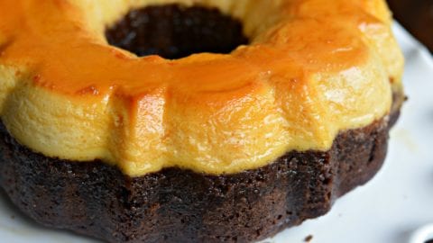 Descubrir 95+ imagen receta de chocoflan con pastel de caja