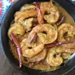 camarones a la diabla - mexican spicy shrimp - ready to serve