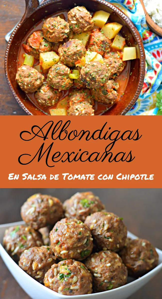 Albondigas Mexicanas en salsa de tomate con Chipotle - My Latina Table