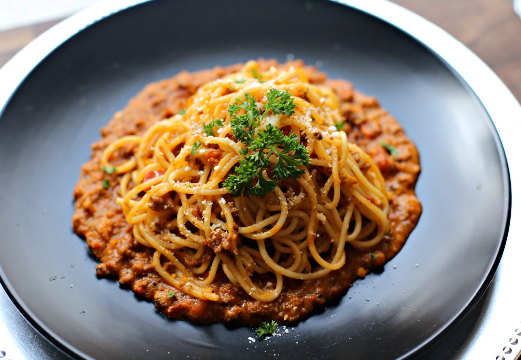 Amazing Bolognese Spaghetti with Rosa Sauce - My Latina Table