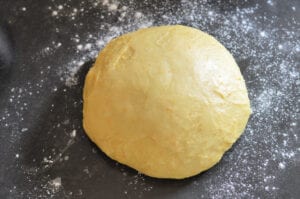 Pan de muerto dough before being cooked