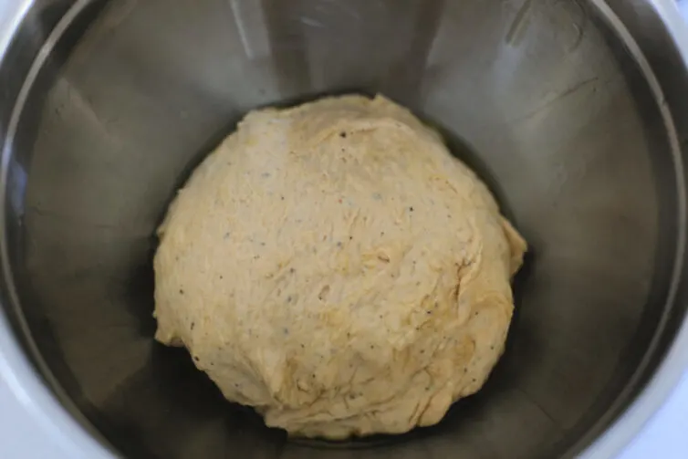 Smoked Pizza dough before it rises