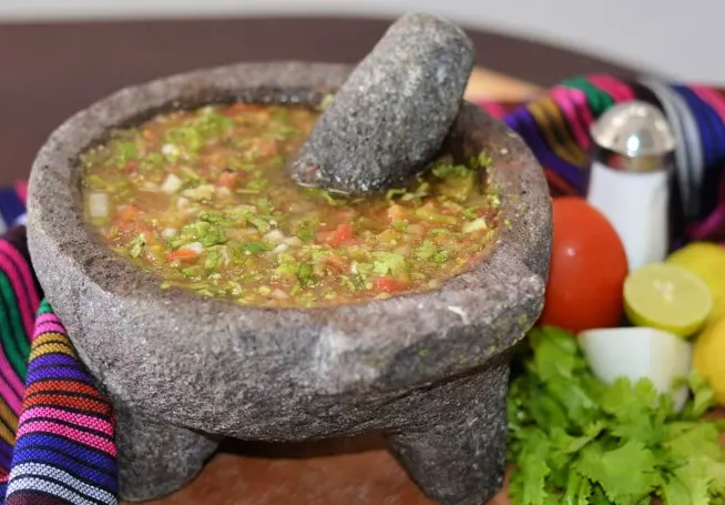 molcajete salsa ready to enjoy 