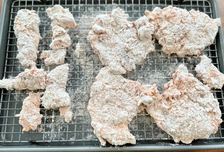 Nashville hot chicken breading