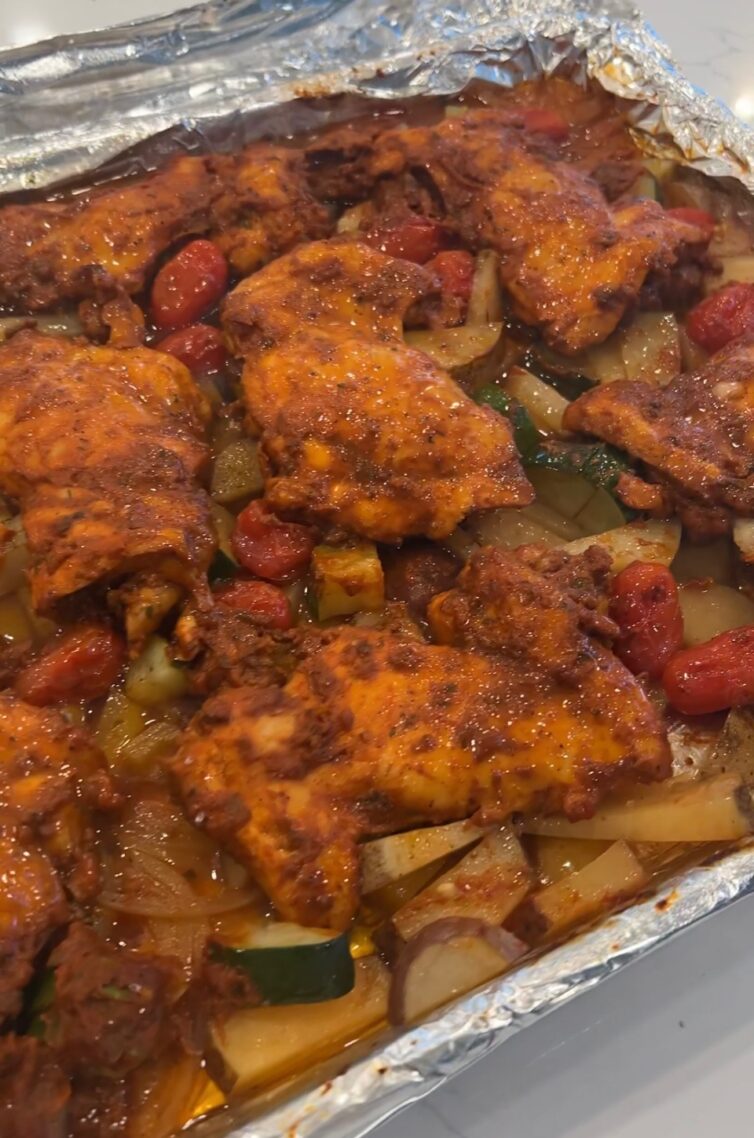 chicken sheet pan meal